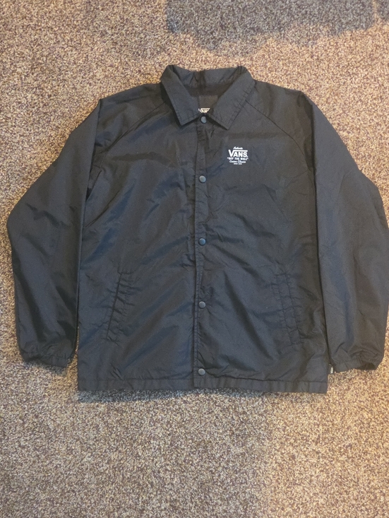 Vans Other - Vans Torrey Black Snap-Front Coach Jacket - Youth XL